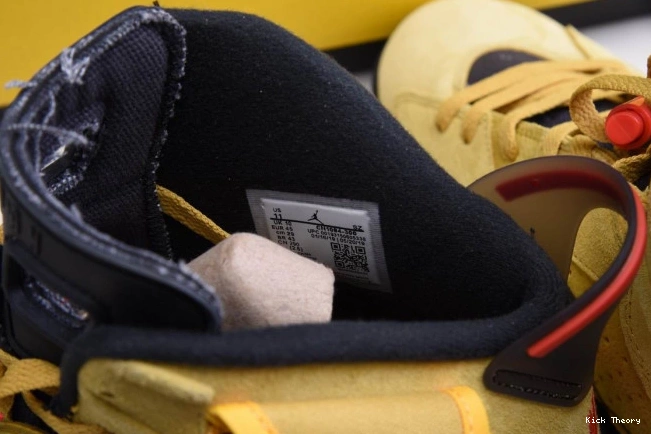 Kick Theory JORDAN 6 CN1084-300 X SCOTT YELLOW AIR TRAVIS 0817